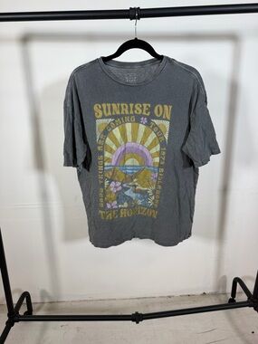 Billabong Gray Short-Sleeve Sunrise Graphic Tee